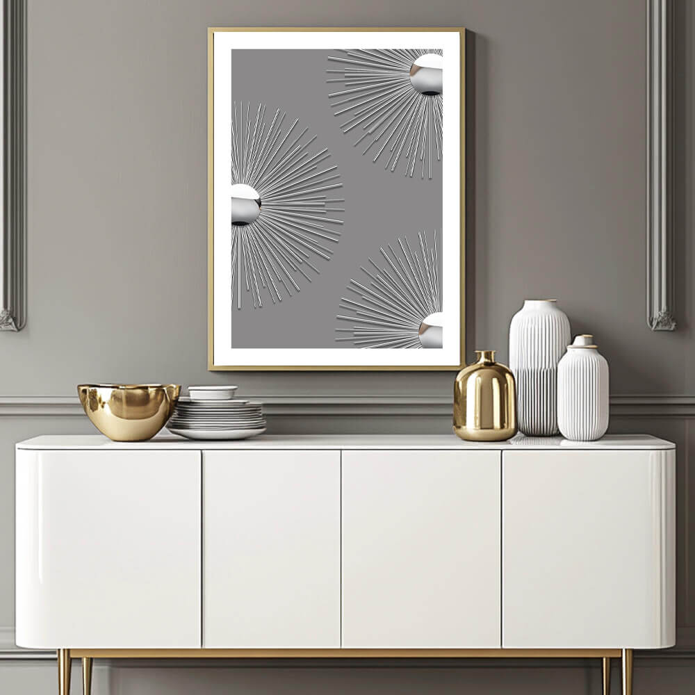 Abstrakt Gold Art Print (C)