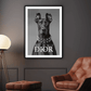 Dior Doberman Dog Art Print