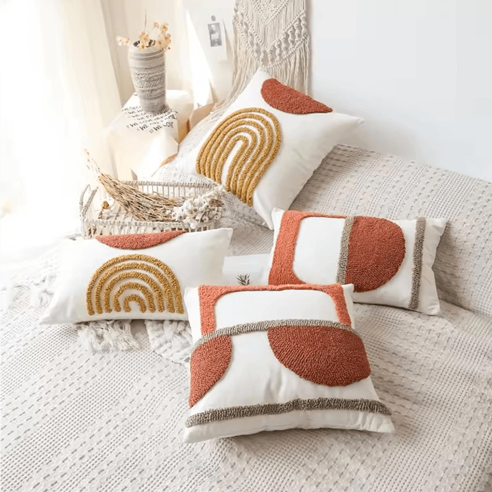Getuftete Boho-Kissen