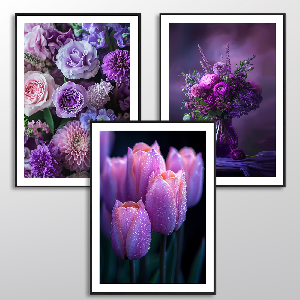 Purple Bouquet Art Print