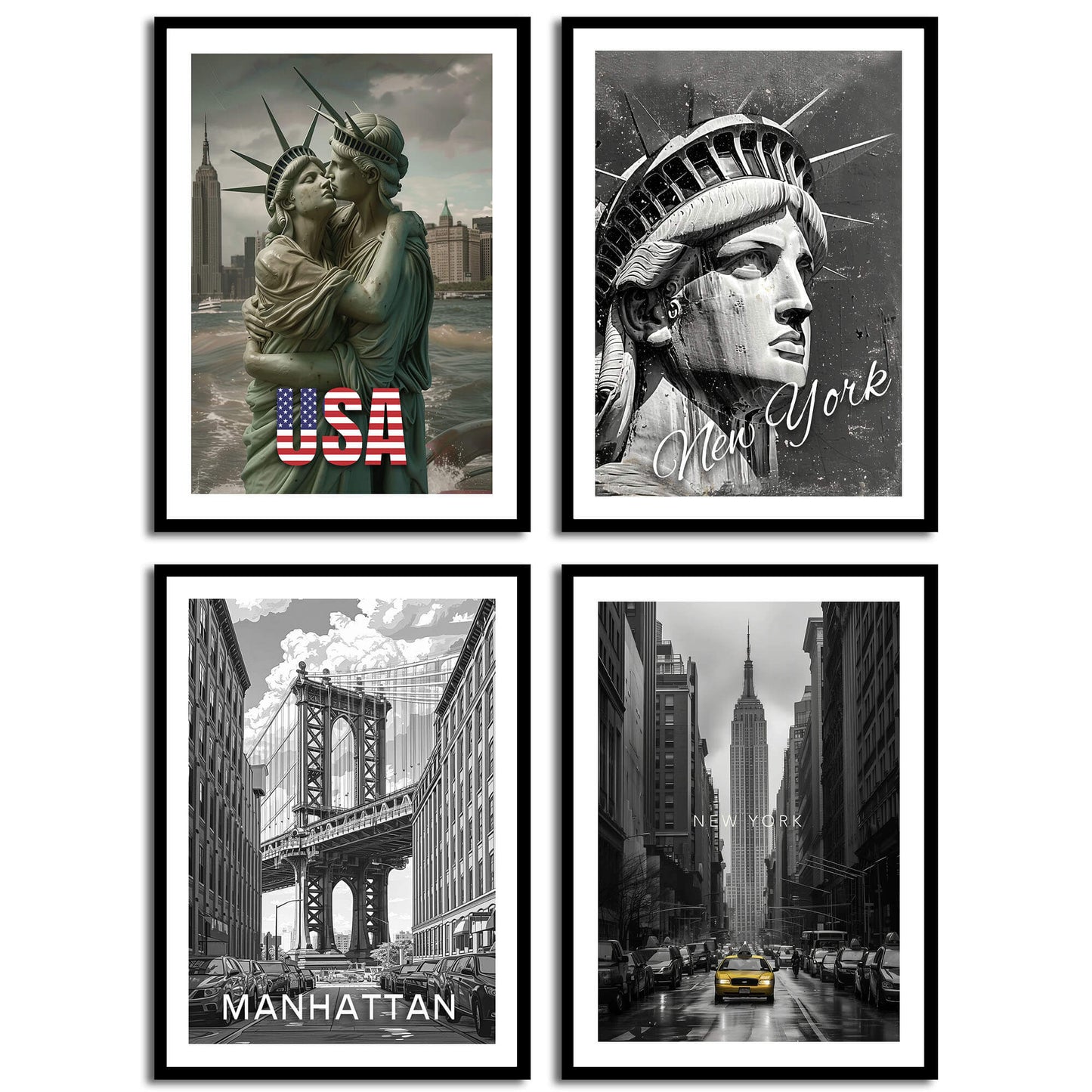 New York Taxi Art Print