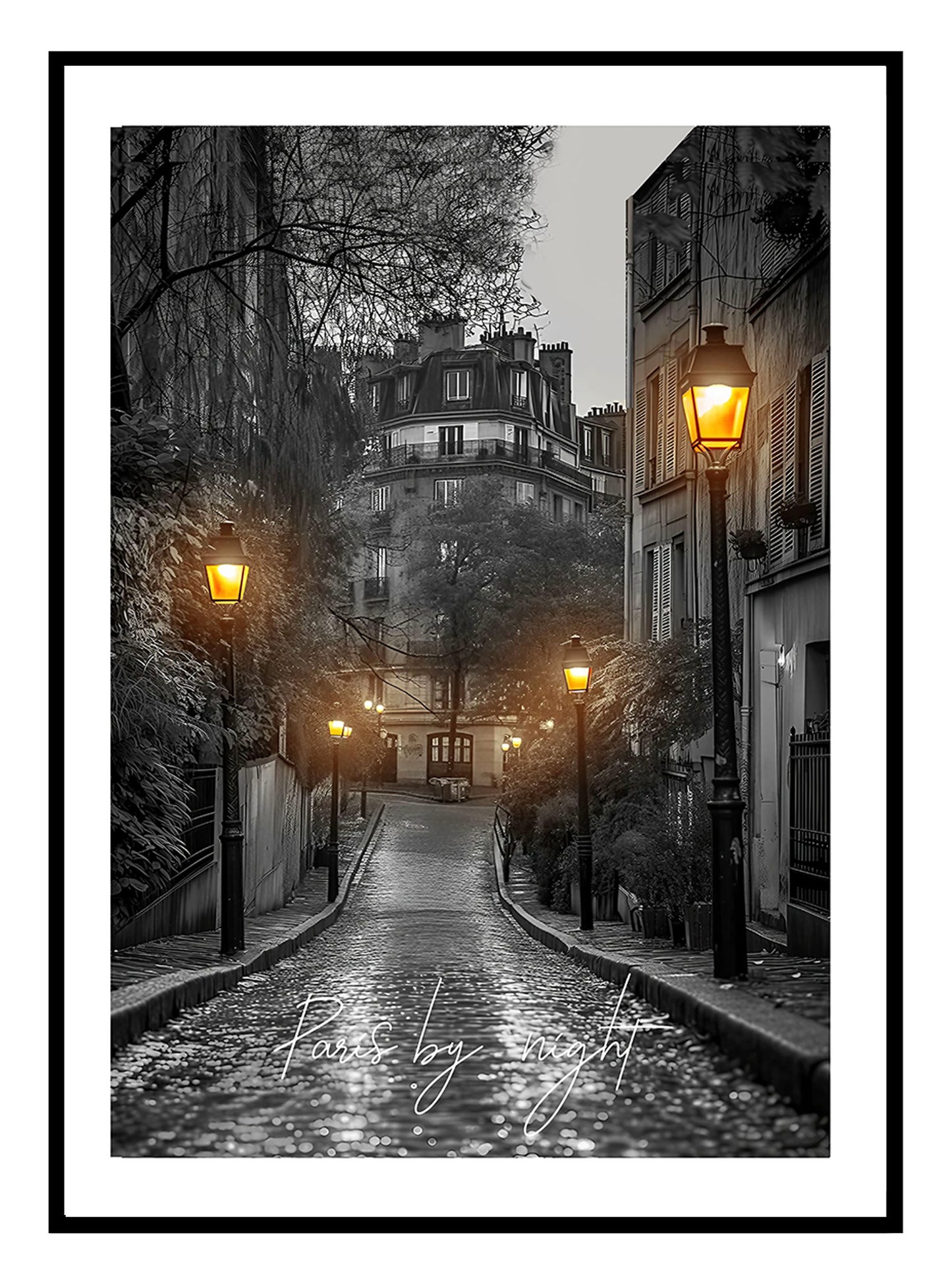 Paris, Night Art Print