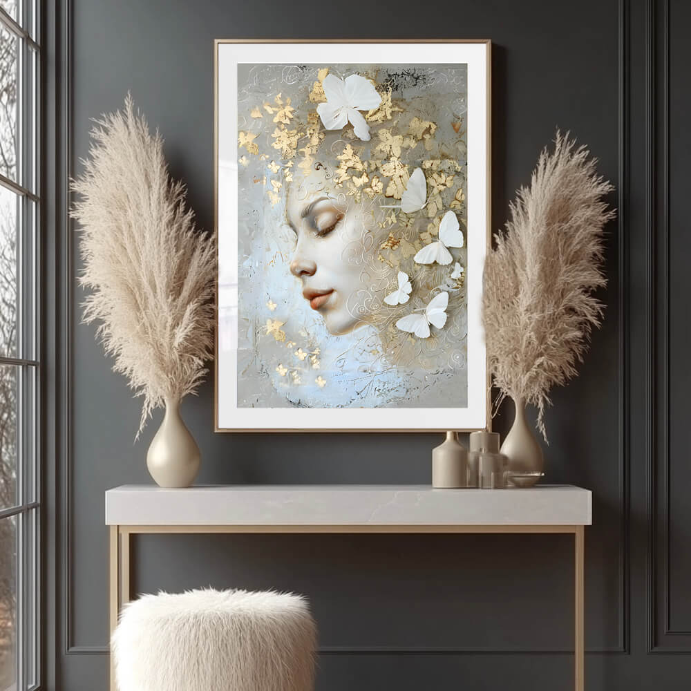 Butterfly Girl (B) Art Print