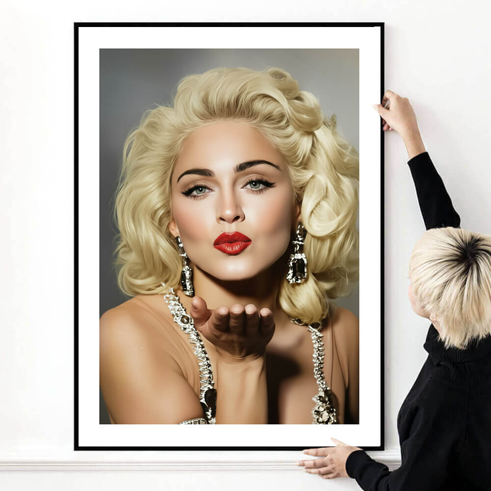 Madonna Kiss, Art Print