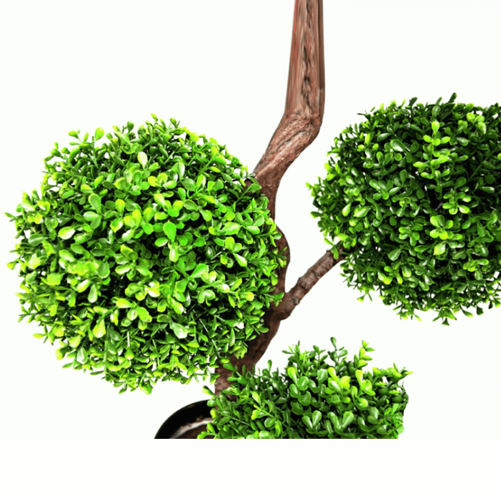 90cm (3ft) LARGE Artificial Boxwood Topiary Tree – 4 Ball-  Indoor/Outdoor