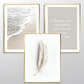 Beige Feather Art Print