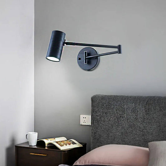 Industrial Adjustable Wall Lamp - Black