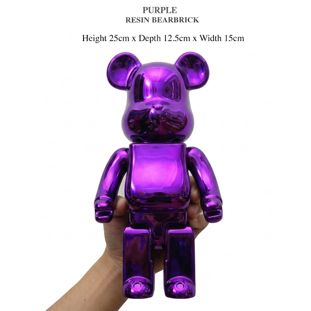 Bearbricks 400%  25cm Electroplated Action Figure - 11 Colours