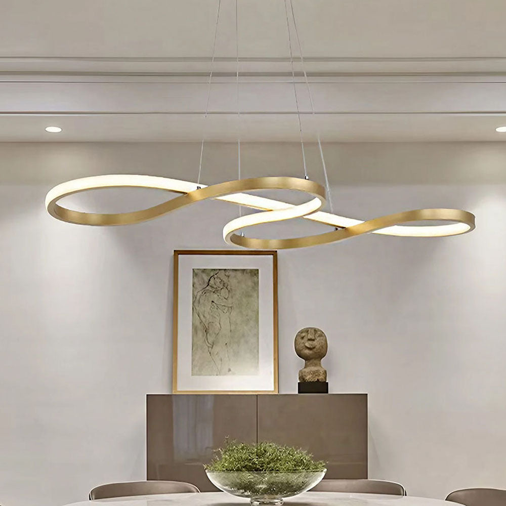 Modern Swirl Ceiling Light - 3 Colour Options