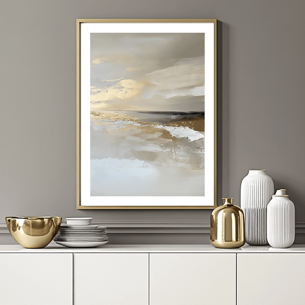 Golden Shores (B) Art Print