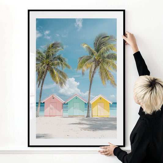 Beach Huts Art Print