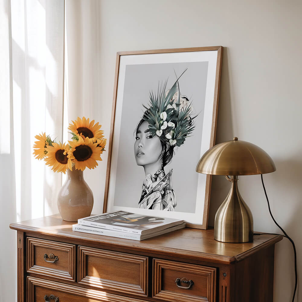 Botanical Girl (D) Art Print
