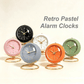 Retro Pastel Alarm Clock - 6 Colours
