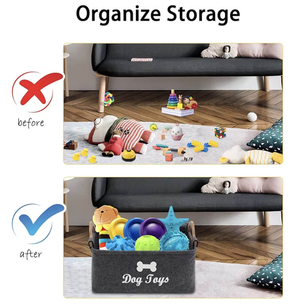 Dog Toy Storage Caddy - 2 Colours