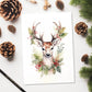 Nordic Christmas Deer Print