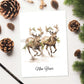 Reindeer Christmas Print (C)
