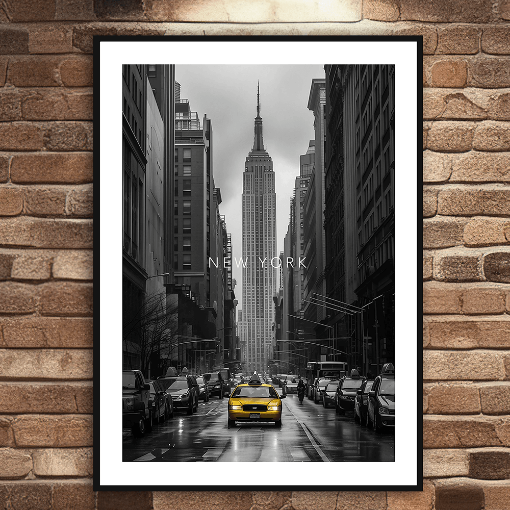 New York Taxi Art Print