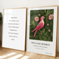 William Morris Inspired, Signed - Pink Bird Print
