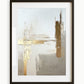Gold Leaf Abstract (B) Art Print