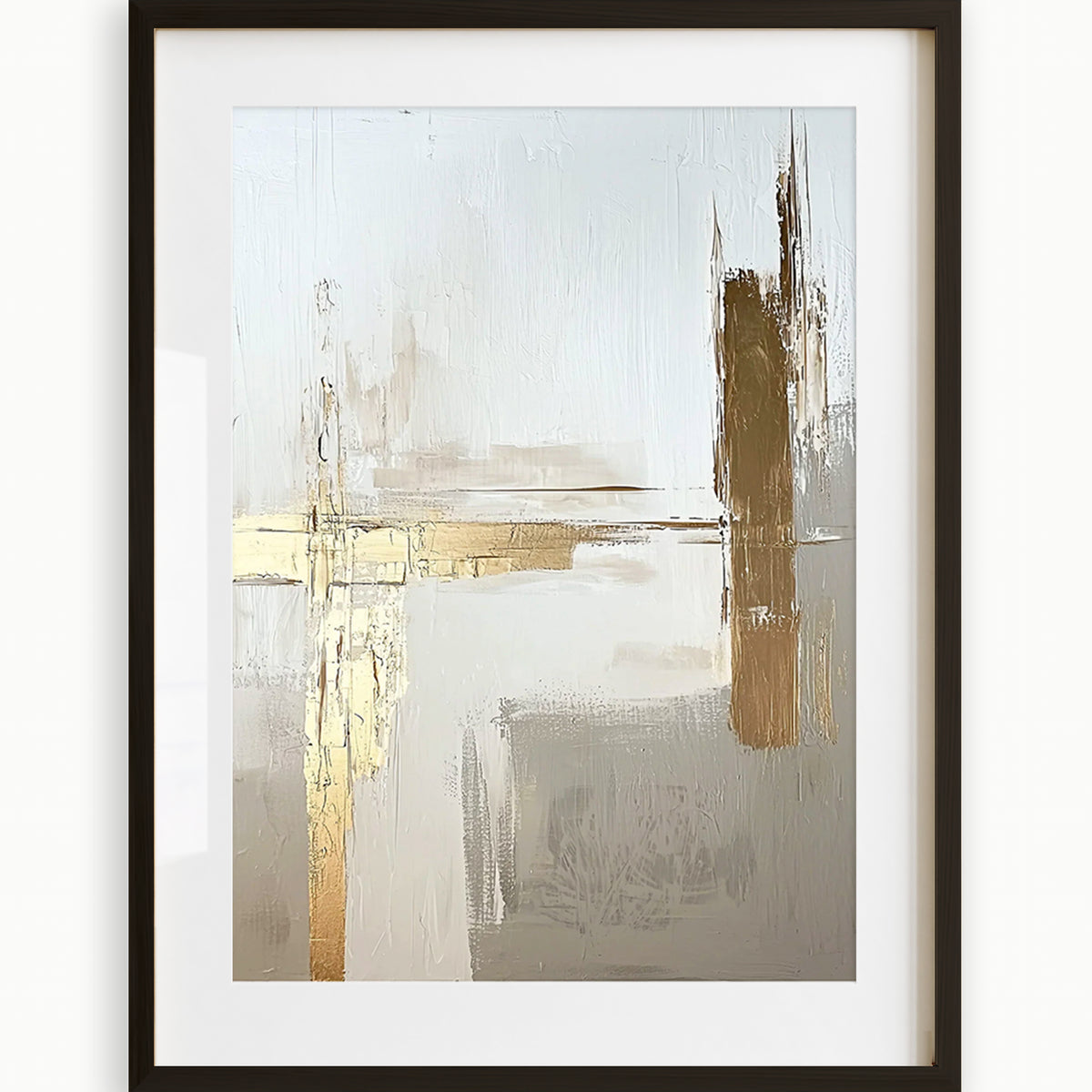 Gold Leaf Abstract (B) Art Print