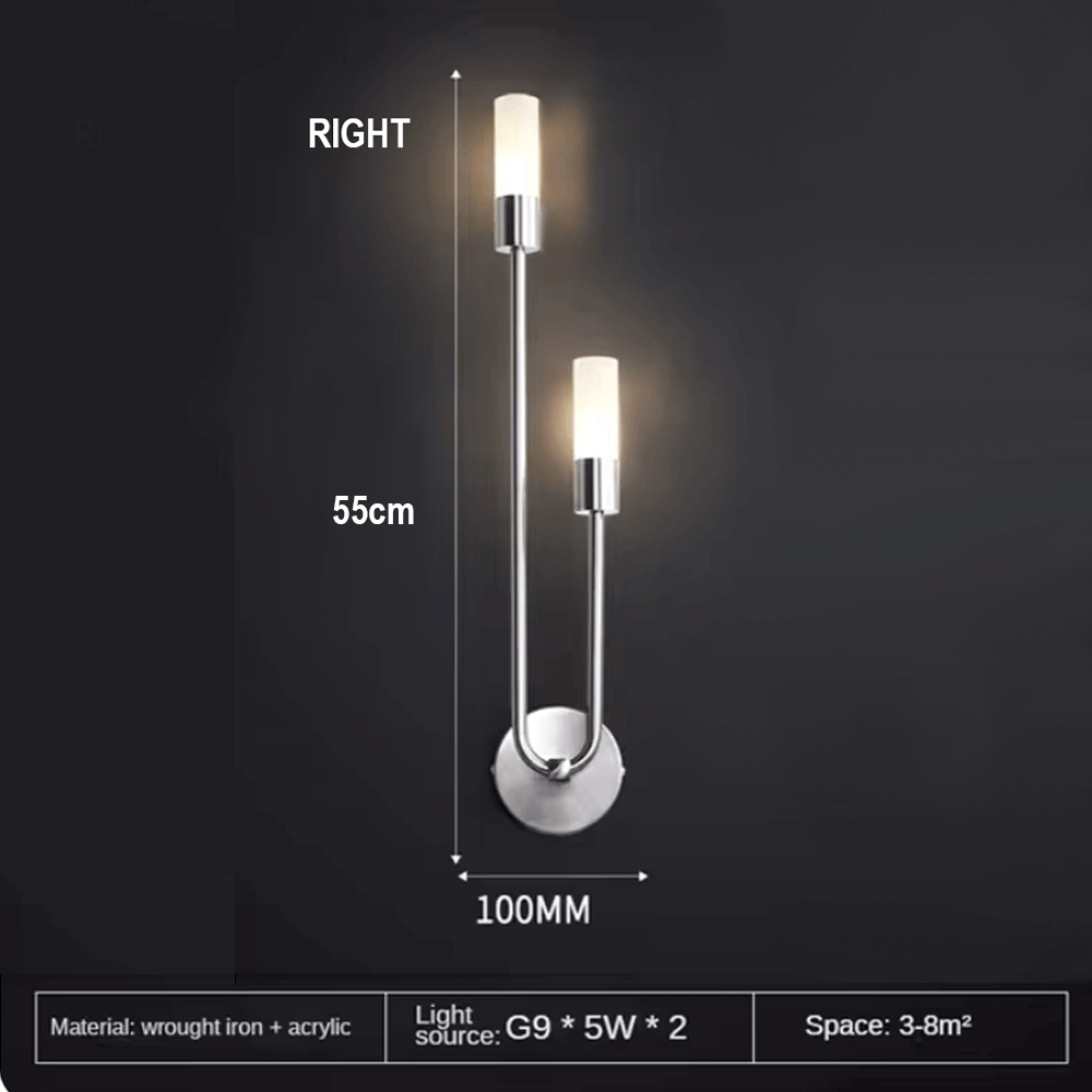 Luminária de parede dupla Luna - 3 cores