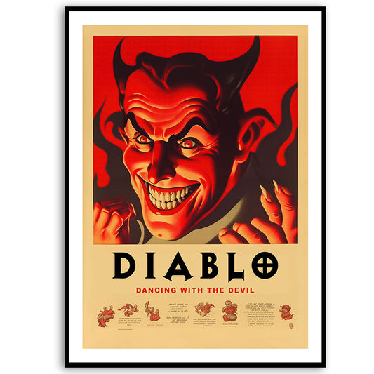 Diablo Halloween Kunstdruck