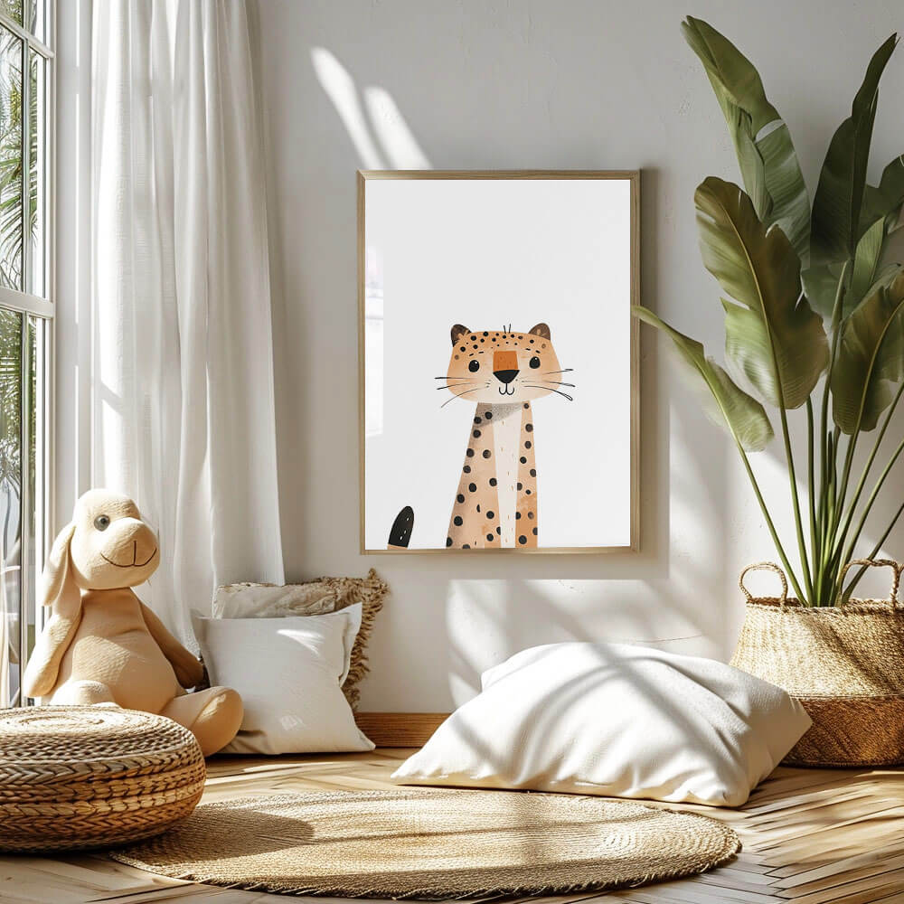 Spot the Cat, Nursery Art Print