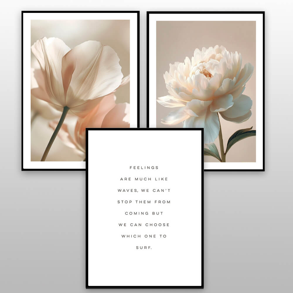 Beige Flower Art Print