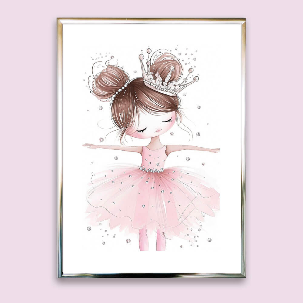 Crystal Ballerina (A) Nursery Art Print