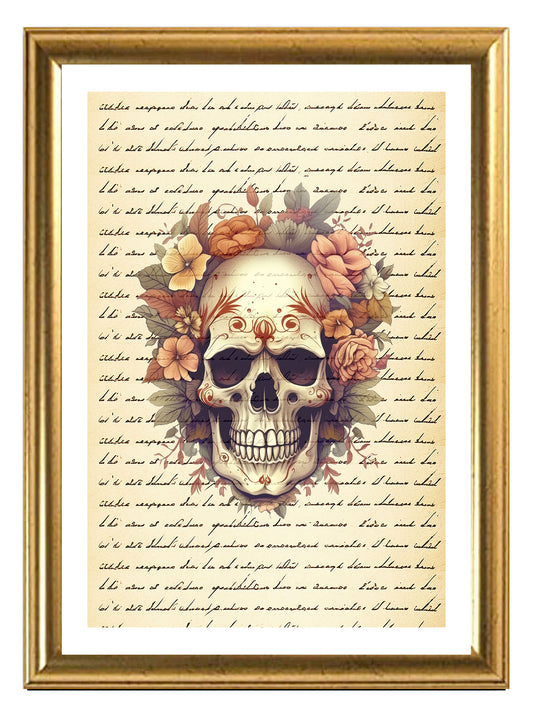 Halloween Skull Art Print