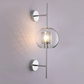 Modern Sphere Wall Lamps - Gold or Silver