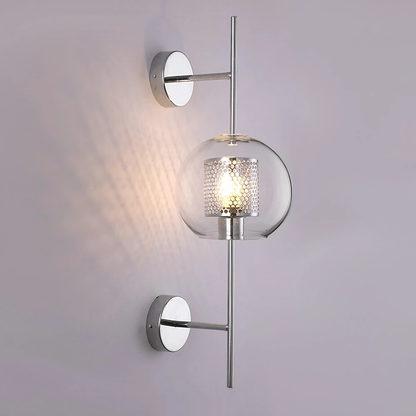 Lámparas de pared esféricas modernas: doradas o plateadas