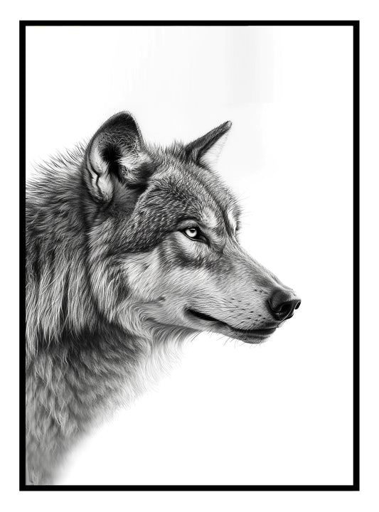 Artic Wolf Art Print