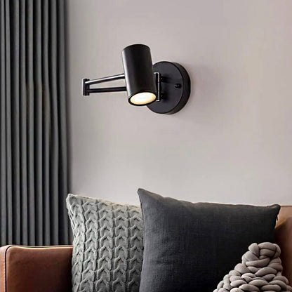 Industrial Adjustable Wall Lamp - Black or Gold