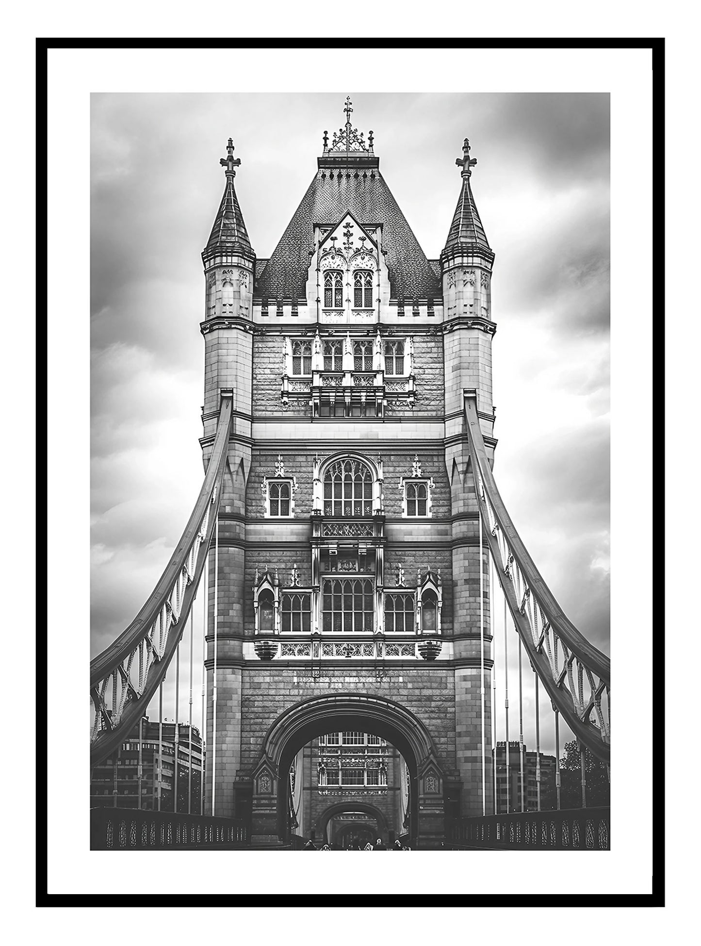 Tower Bridge, listprentun í London