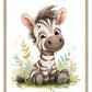 Baby Zebra, Nursery Art Print