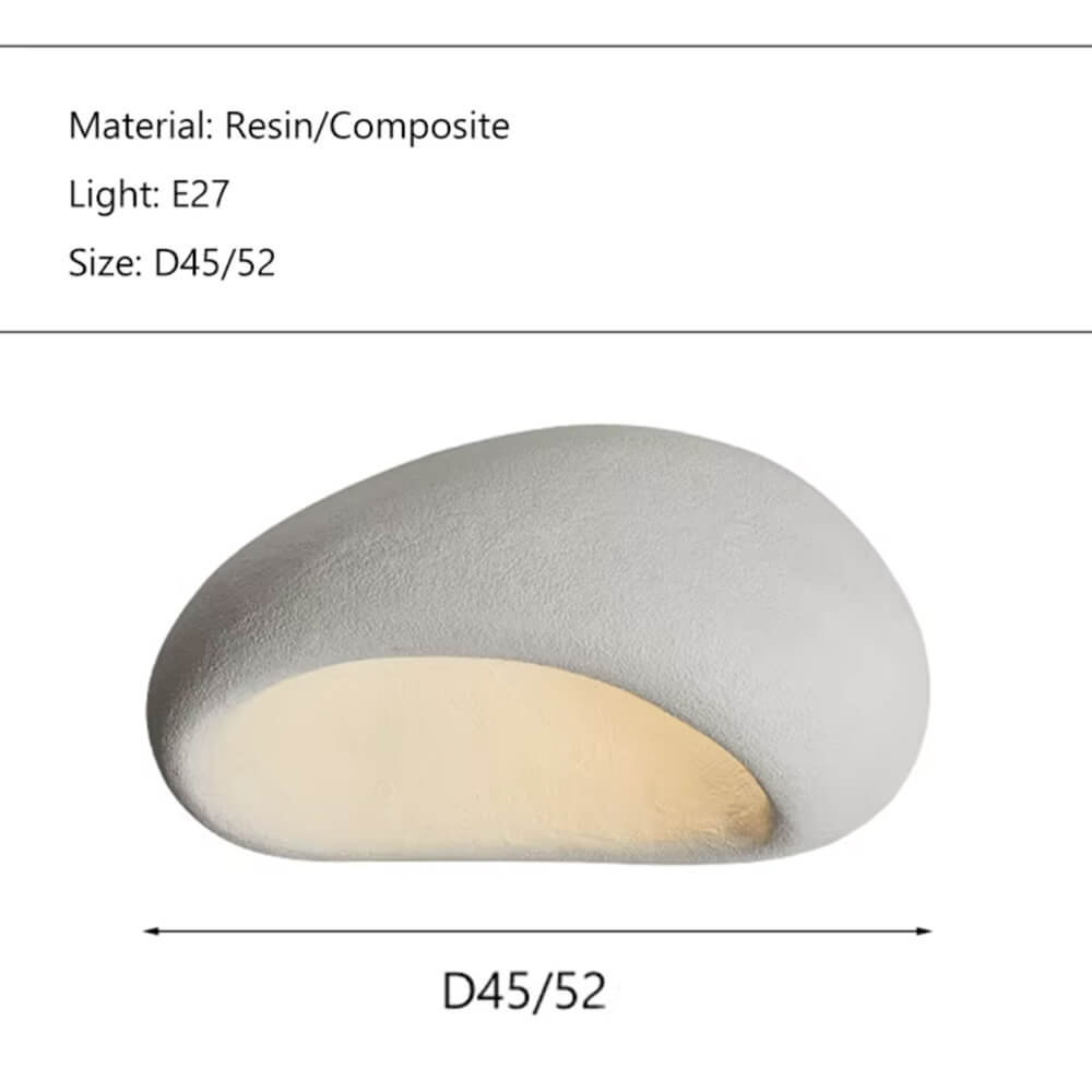 Minimalistisk glaskuppel pendel - ravfarvet glas