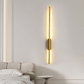 Minimalist LED Strip Wall Lamp - Gold