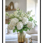 White Hydrangea Art Print