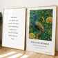 Inspirado en William Morris, Firmado - Estampado de Colibríes