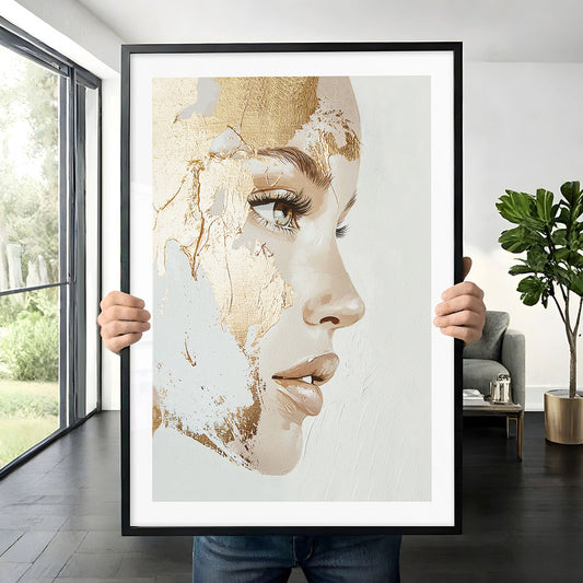 Argraffiad Celf Golden Lady (B)