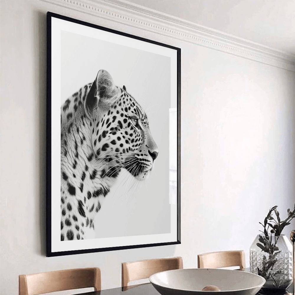 Eleganter Leopard Kunstdruck