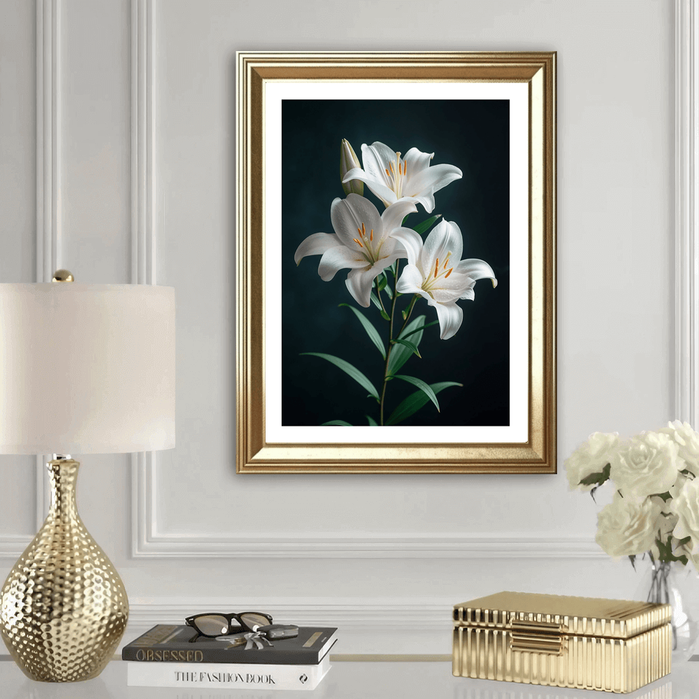 Stargazer Lillie's Art Print