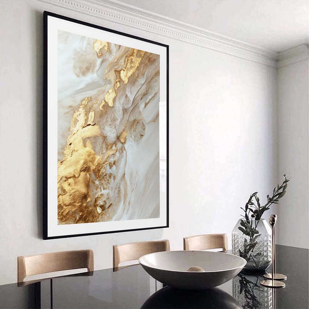 Liquid Gold (A) Abstract Art Print