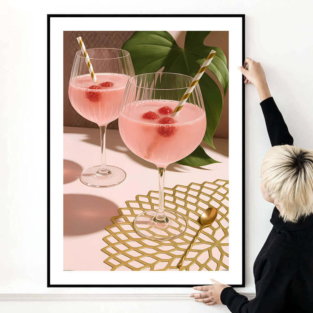 Abstrakte Linien Kunstdruck