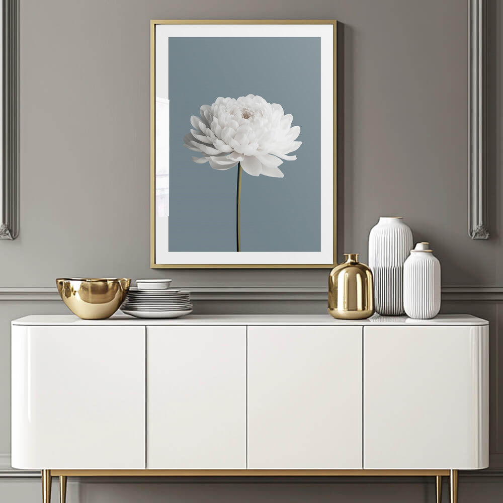 White Flowers Art Print