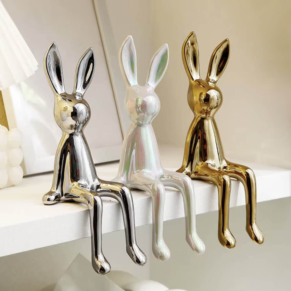 Metallic Bunny Ornament