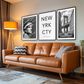 New York standbeeld kunstprint