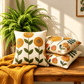Tufted Floral Cushions - 45 x 45cm - 3 Styles