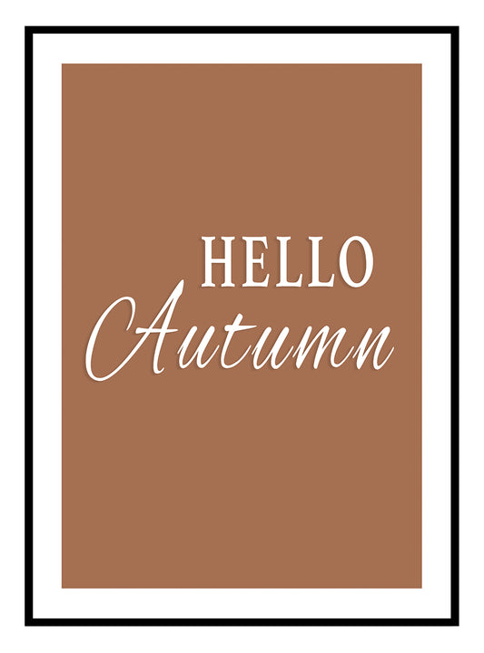 Hello Autumn Art Print